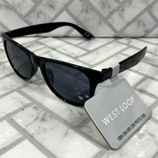 NWT West Loop Kids Sunglasses BILL BLK FWG Black Frame 100 UVA-UVB