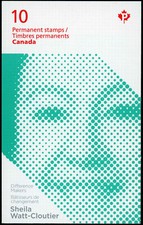 Canada Stamp Booklet - #BK492 Sheila Watt-Cloutier (2012) 10 x P (61¢) Bookle...