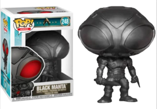 Black Manta Matte Aquaman 248 Funko Pop Vinyl New in Mint Box + Protector