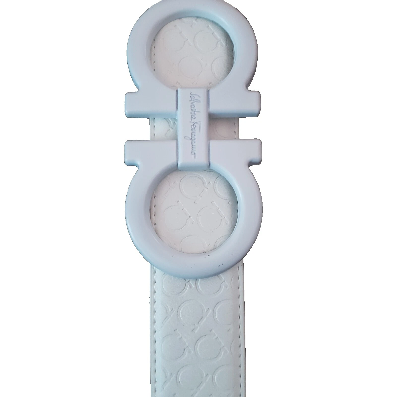 Cinturones para hombre Salvatore Ferragamo Blanco