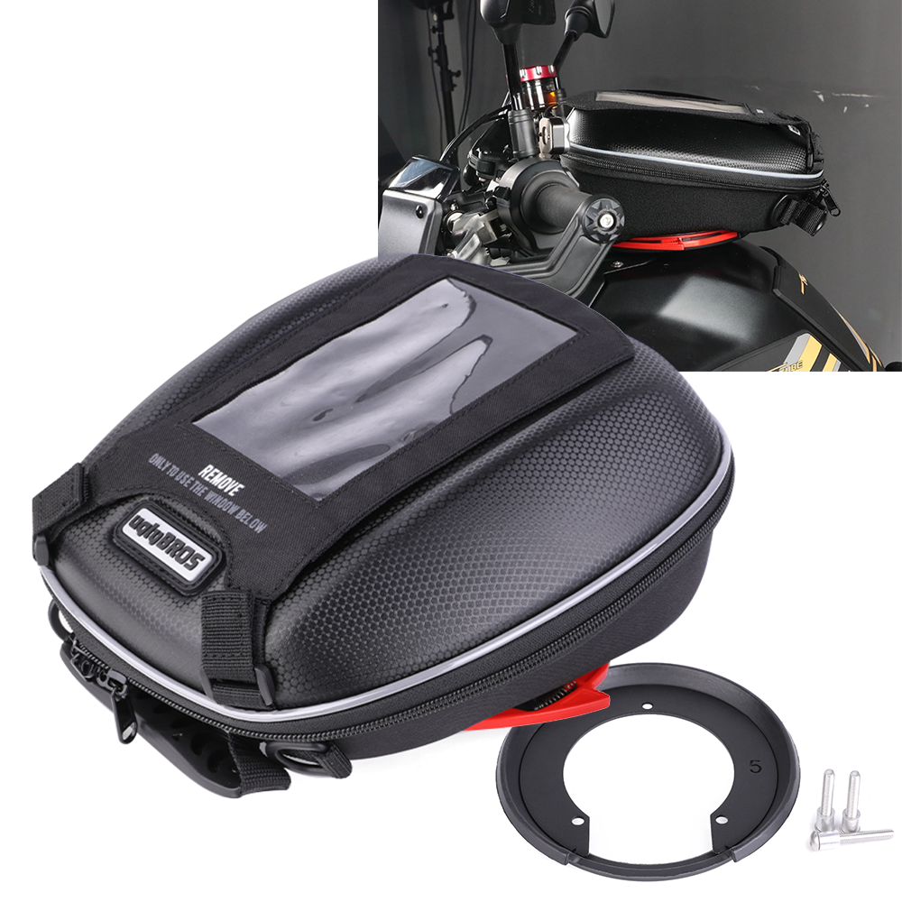 3.8L Tool Storage Luggage Fuel Gas Tank Bag Flange For KOVE 800X Super Adventure