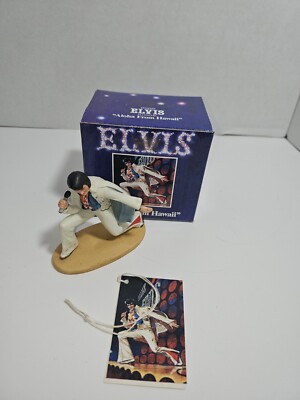 Royal Orleans Presents Elvis in concert Figurine ''Aloha From Hawaii'' 1986 Mini