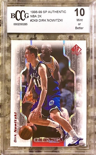 1998 DIRK NOWITZKI ROOKIE RC HOF? NBA 2K SP AUTHENTIC #2K9 BCCG 10 MT OR BETTER!