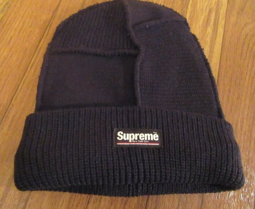 Supreme Paneled Seam Beanie Cap Black 