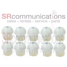 QTY 10 Mushroom Style Earbud Tips For two way radio FBI Surveilance Headsets