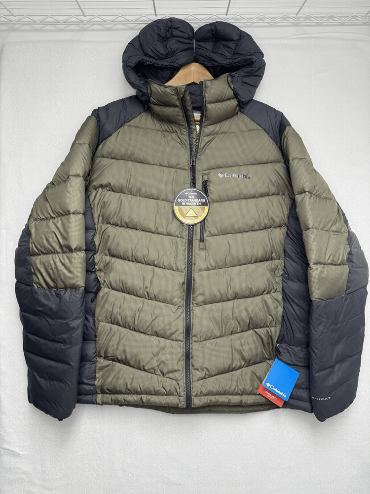 Columbia Men’s Labyrinth Loop Hooded Jacket Stone Green Large NWT