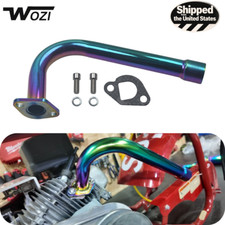 Upgrade Exhaust Pipe With Female Threaded For Predator 212cc 196cc Go Kart