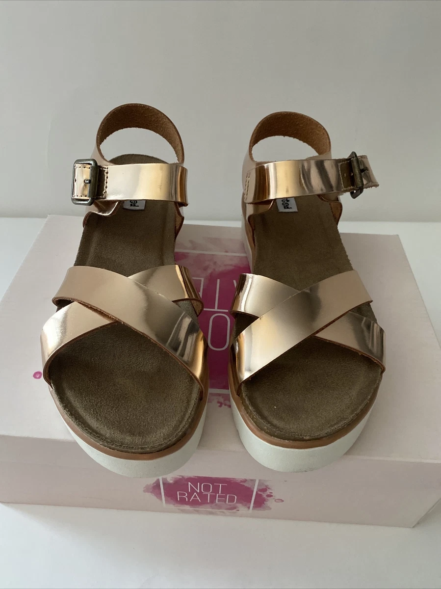 Rose gold shop chunky sandals