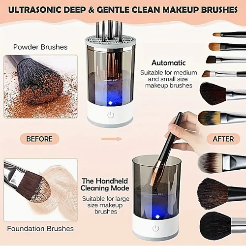 Automatic Brush Cleaner Electric Makeup Brush Cleaning Machine Fast Clean Dryer - Image 4 of 4