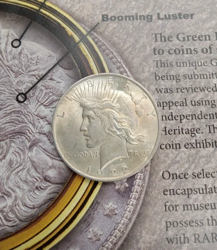 Silver Peace Dollar 1922 P Almost- AU  Very Nice TP-6483