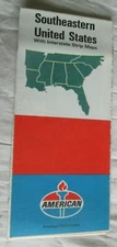 1971  AMERICAN OIL COMPANY    SOUTHEASTERN UNITED STATES W/INTERSTATE STRIP MAPS