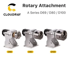 Cloudray D69 80 100Series Rotary Attachment for Fiber & CO2 Engraver and Marking