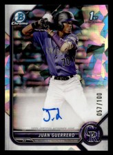 Juan Guerrero 2022 Bowman Chrome #CPA-JGO Auto Atomic Refractor 057/100