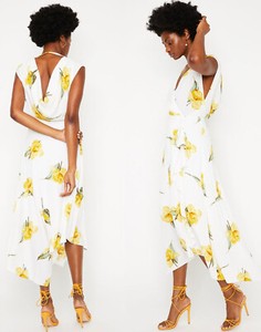 warehouse floral maxi dress