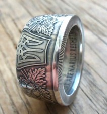 Ukrainian Silver Coin Ring - 10 hryvnia Ukraine - Ukrainian souvenir - Ukraine