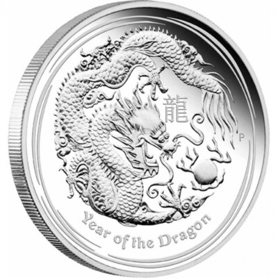 Australia 2012 30$ DRAGON Lunar Year Series 1 Kilo Silver Proof