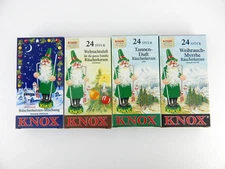 4 NEW BOXES-24/Box Knox Incense Cones: Christmas Pine, Variety, Myrrh