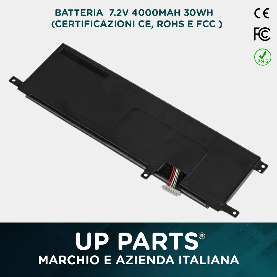 Batteria B21N1329 per Asus D553 D553MA F553 F553M F553MA R515 X553MA 4000mAh - Immagine 4 di 4