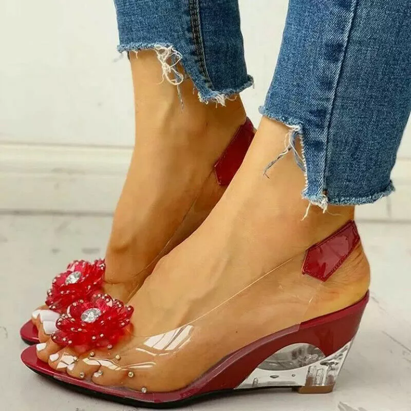 Transparent pvc shoes store