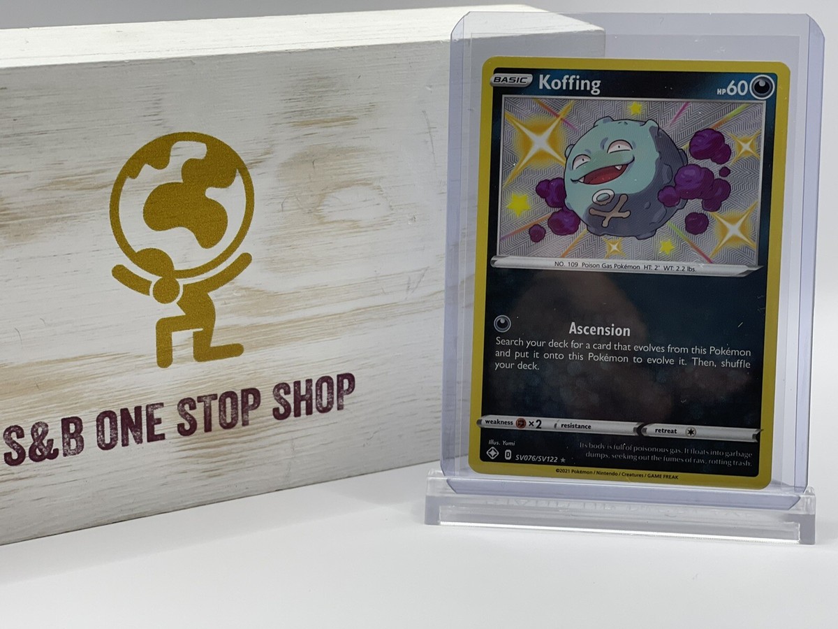 shiny koffing pokemon card Koffing Shiny Holo Rare Shining Fates: Shiny Vault SV076/SV122 NM