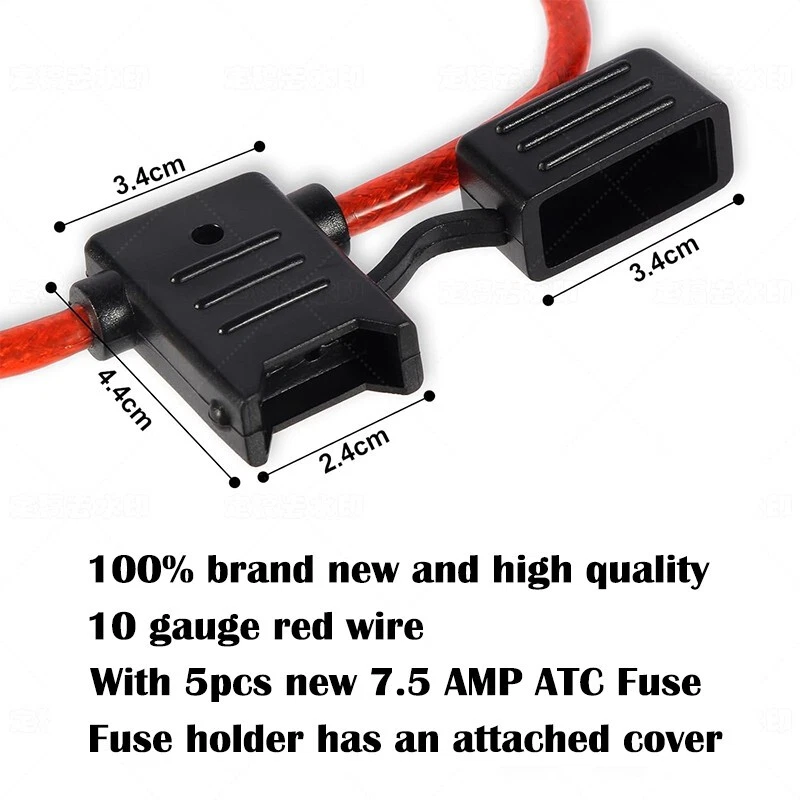 10-18AWG inline fuse holder - Suitable for ATO standard fuses - Image 3 of 4