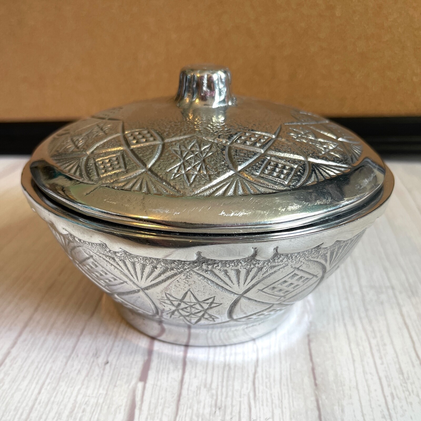 Vintage PEWTER Candy Dish with Lid Ann Kary Collection Mexico eBay