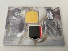 Scheda calcio George Best Zico Futera unica maglia 8/49