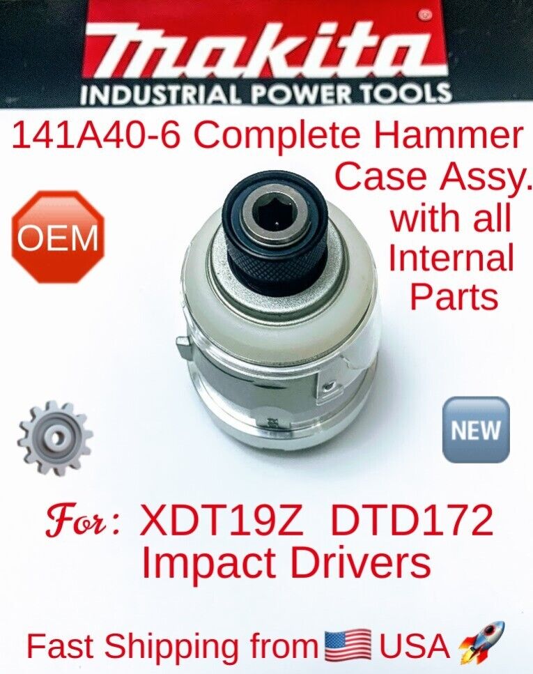 MAKITA 141A40-6 Complete OEM Hammer Case Assy. for XDT19Z MAKITA 141A40-6 Complete OEM Hammer Case Assy. for XDT19Z