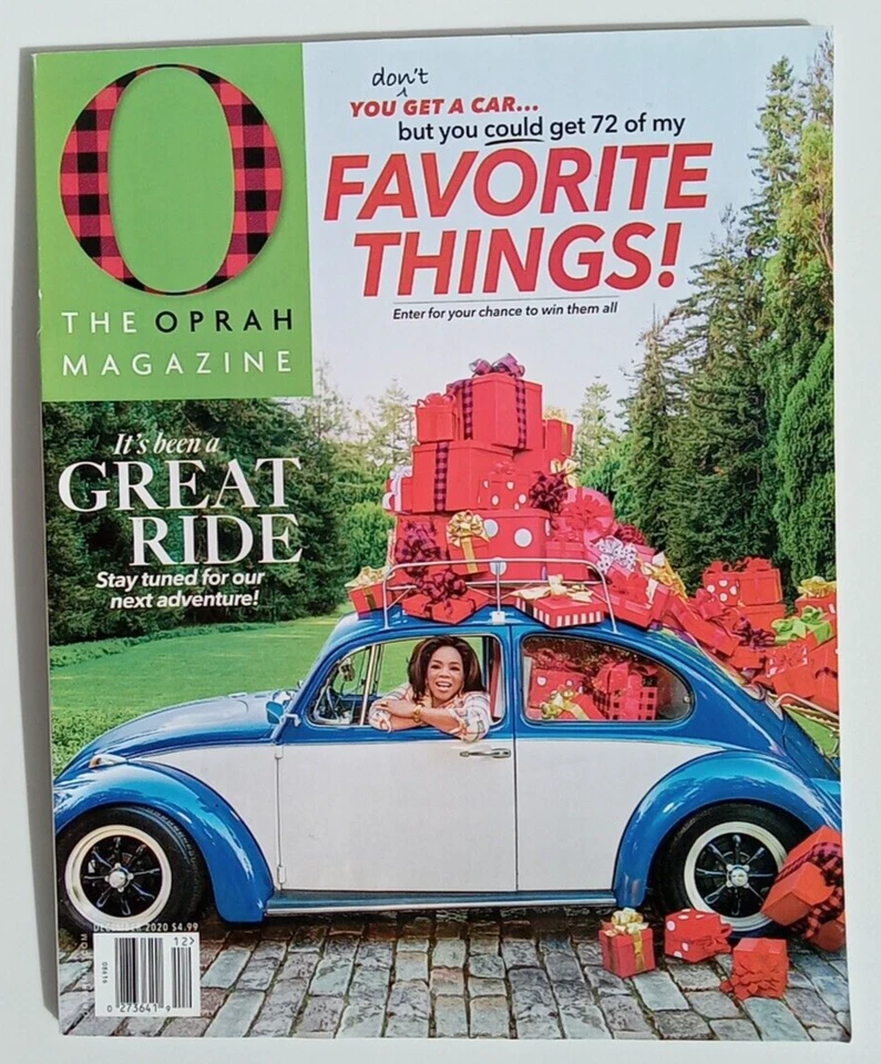 O The Oprah Magazine December 2020 FAVORITE THINGS (Rare Final Issue) No Label - Image 2 of 4