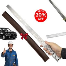 portable Metal Heavy Duty Ruler(Unit of Measurement: Inch & Cm) for car family~
