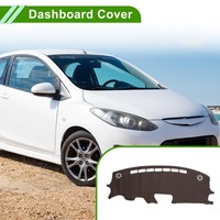 "\"FüR Mazda 2 2015-2018 Armaturenbrett-Abdeckung Kunstleder Braun 1 StüCk\""