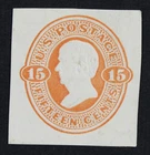 CKStamps: US Cut Square Stamps Collection Scott#U96 Unused H NG Spot Thin