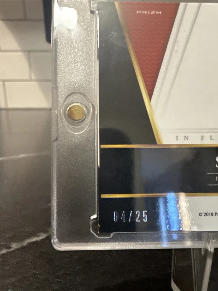 2017-18 Select In Flight Signatures Sound Webb Tie-Dye #4/25. Jersey Number! - Image 3 of 3