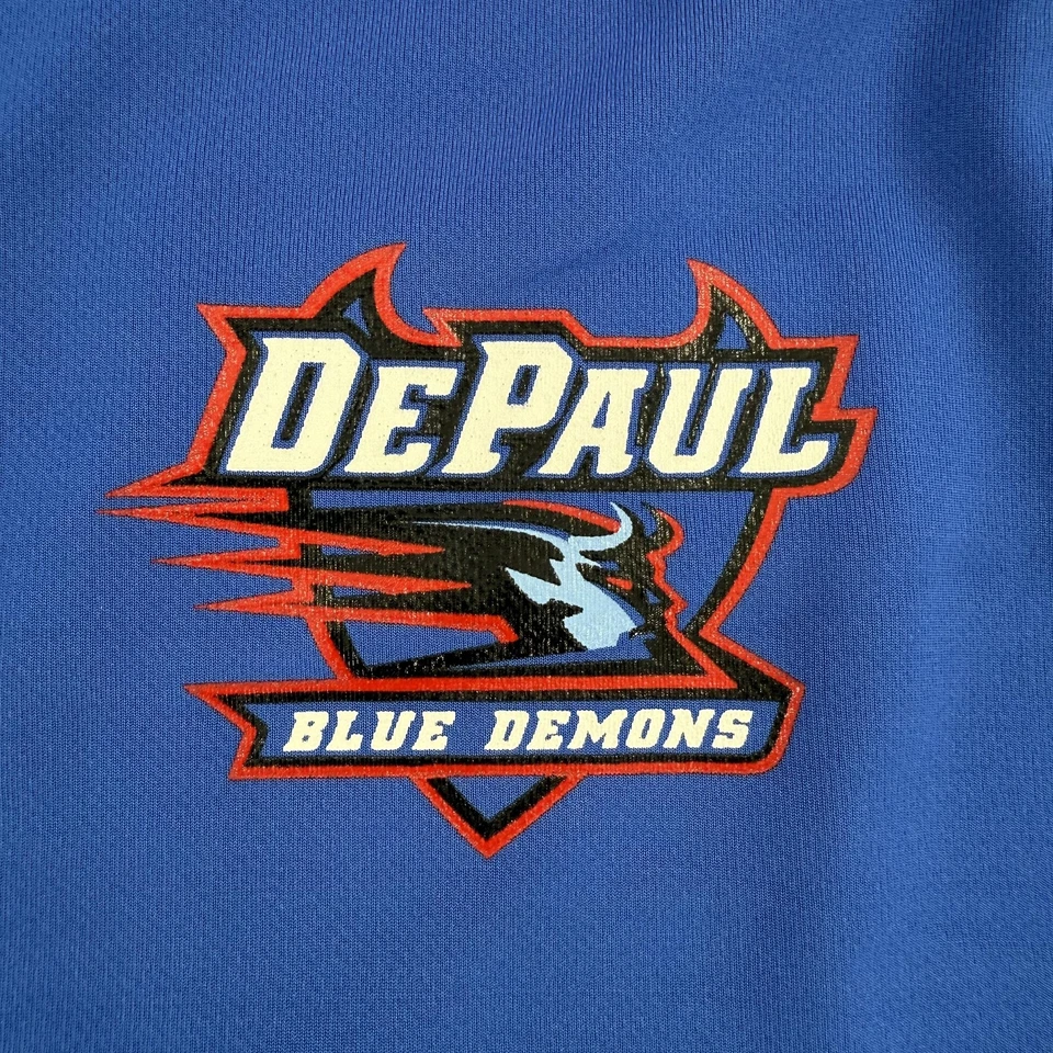 DePaul Blue Demons Shirt Mens 2XL Blue NCAA Basketball Nike Team Made in USA - Image 2 of 4