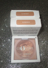 3x Huda Beauty GloWish Soft Radiance Bronzing Powder - 02 MEDIUM - 0.1 oz NIB