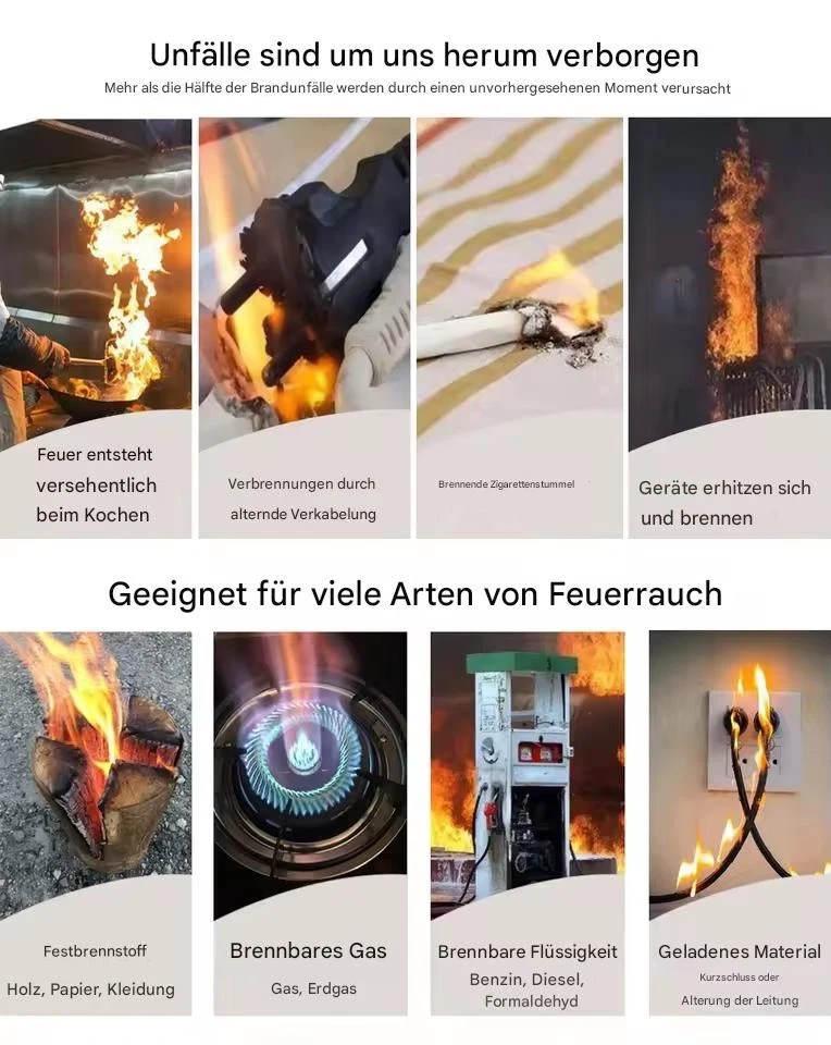 10x Rauchmelder + Klebehalter Feuermelder Magnet Batterie DIN EN 14604 85dB 10J - Bild 4 von 4