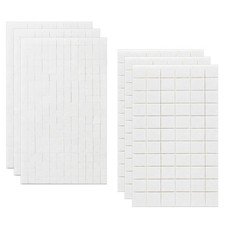 990 Pcs Foam Adhesive Squares Double Sided 3D Mounting Dots 2 Sizes 6 Sheets