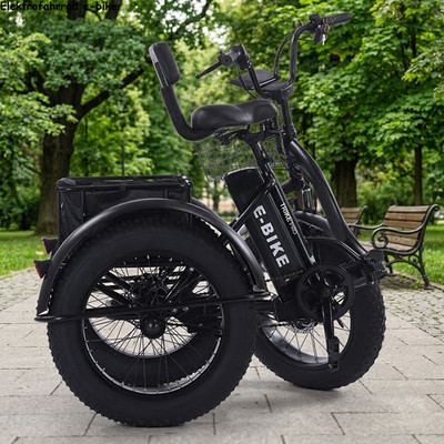 Klappbar Offroad 20x4.0 Fat Tyre E-Trike 20 Zoll 50km Vorderradantrieb 48V 12Ah