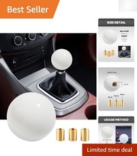 Unique 456 Speed Acrylic Shift Knob - Easy Install For Most Manual Vehicles
