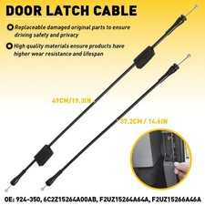 Door latch assembly w/cable&rod compatible for Ford E150 E250 E350 Rear Right D