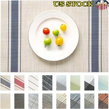 Durable Heat Resistant Placemats Home Dining Table Easy Clean Non Slip New