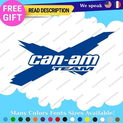 Fits Large Can-Am Team Sticker Vinyl Decals Outlander Maverick Spyder Ryker ATV