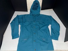 Vintage EDDIE BAUER Gore-Tex Hooded Windbreaker Parka Jacket 80's Womens Large