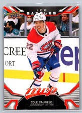 Cole Caufield 85 2022-23 Upper Deck MVP Ice Battles Montreal Canadiens Card