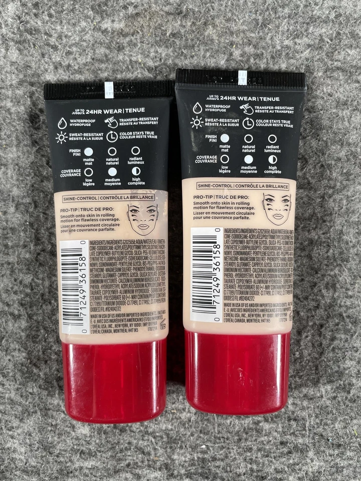 L'Oreal Paris Infallible Pro-Matte Foundation 100 True Alabaster 1oz 2 Pack - Image 2 of 4