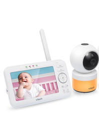 VTech VM5463: Baby Monitor 5" Screen with 1 Camera, Pan-Tilt- Zoom, Night Light