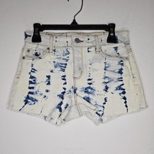 NWT Aqua Youth White/Blue Shorts Size 12