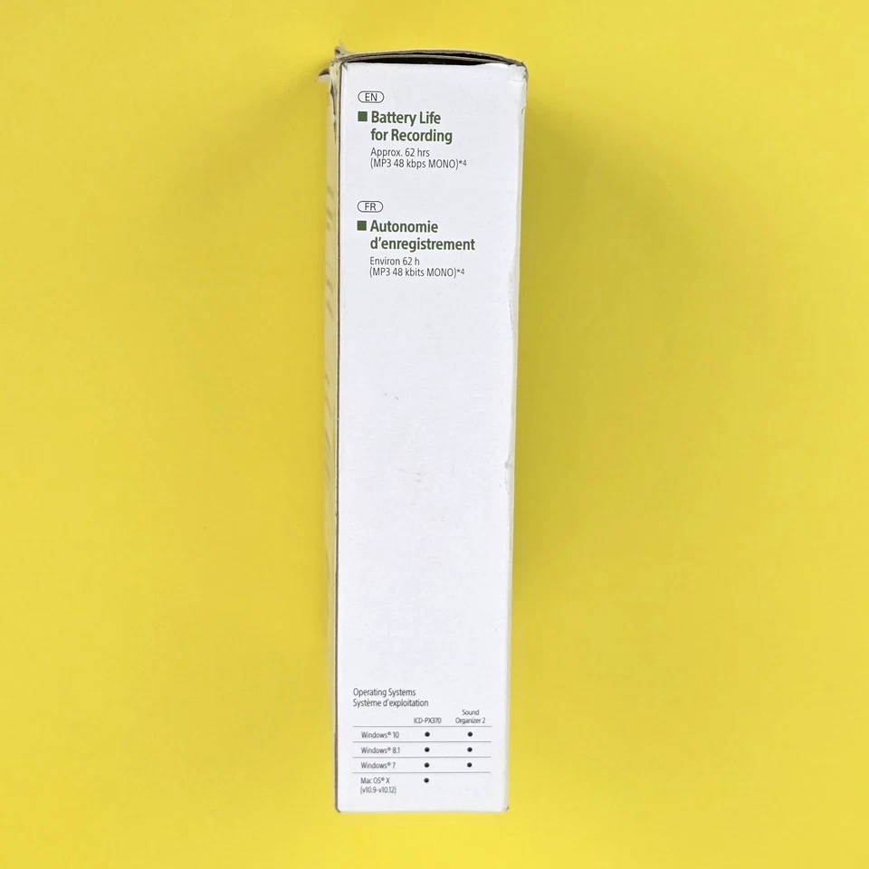 Sony PX Series Digital Voice Recorder 4GB (ICD-PX370) New Open Box - Image 4 of 4