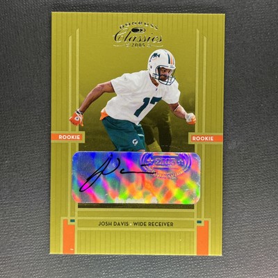 2005 Donruss Classics #244 Josh Davis #/499 Miami Dolphins Rookie Auto