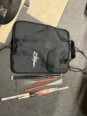 Drum Kit Stick Bag With Ahead 7a, Verisonic Vs10 Brushes And New Travisbarker St